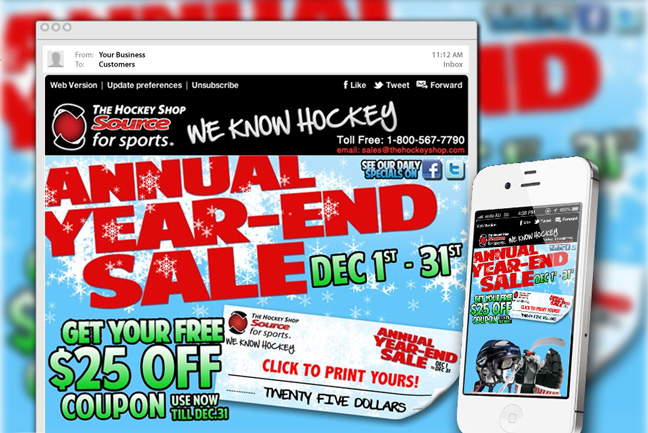 The Hockey Shop Mailer